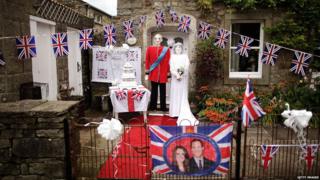 Kate and Wills scarecrows enter the annual Scarecrow competition in Kettlewell.