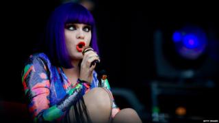 Jessie J performing at this year's V Festival in Chelmsford.
