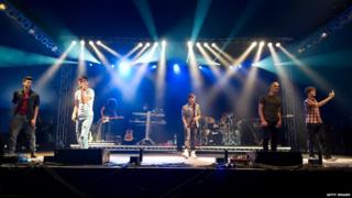The Wanted performing at V Festival in Chelmsford.