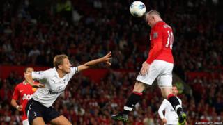 Manchester United 3-0 Tottenham - Wayne Rooney scores his goal