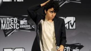 Lady Gaga dressed as her male alter-ego Jo Calderone