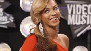 Beyonce arriving at the MTV Video Music Awards in Los Angeles