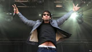 Example on stage at V Festival in Chelmsford, 2011
