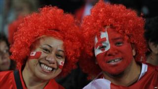 Tongan fans at Eden Park on 9 September 2011