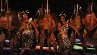 Tens of thousands of people watched the glitzy opening ceremony, which starred loads of Maori dancers.