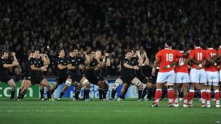 All Blacks perform the Haka