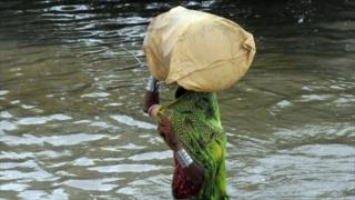 Villager in in Badin district