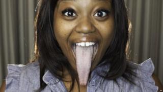 World's longest tongue