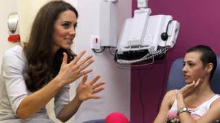 The Duchess of Cambridge and 18-year-old Beth Ansell