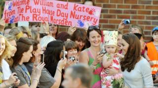 The Duchess of Cambridge meets the crowds