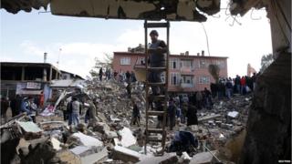 An earthquake survivor.