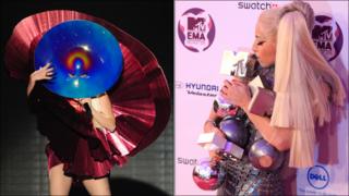 Lady Gaga at the MTV Awards in Belfast