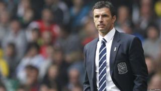 Gary Speed awaiting kick off against England at the Millenium Stadium