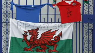 Tributes left for Gary Speed