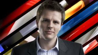 BBC Formula 1 presenter Jake Humphrey