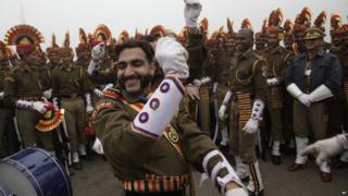 Soldiers dancing