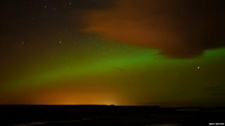 The Northern Lights over Berwick