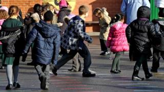 children in playground