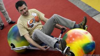 Man on the Ball Rider, a new sports vehicle