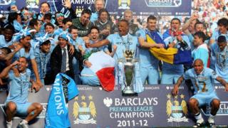 Manchester City celebrate