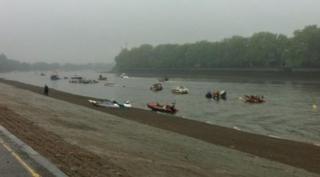 Boats in River Thames