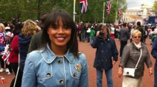Leah standing on the mall