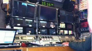 Inside Satellite Truck