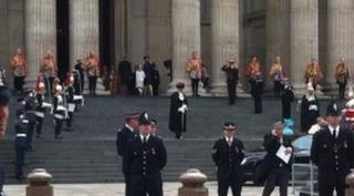 Prince Edward arrives