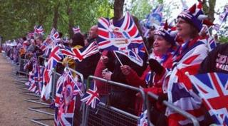 Crowds in St James' Park