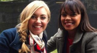 Hayley and Leah at Buckingham Palace