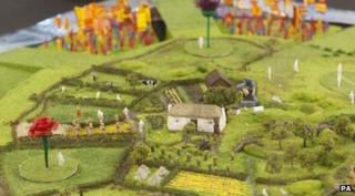 Model of Olympic opening ceremony