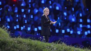 J.K Rowling read a children's story as part of the ceremony