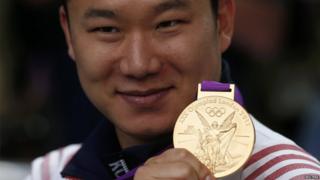 South Korea's Jin Jong-Oh won the men's ten-metre air pistol.
