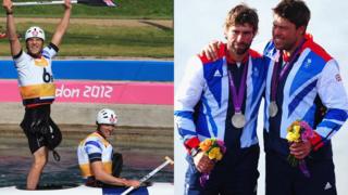 Canoe silver medallist and sailing silver medallists