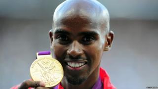 Long distance runner Mo Farah