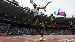 Mo Farah wins the 5,000m to claim his second Olympic gold