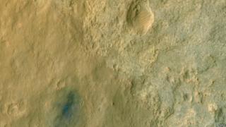 Picture of Mars landscape taken by Curiosity rover