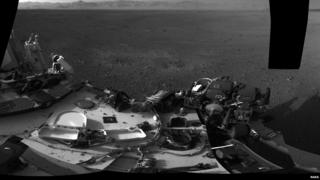 Picture of Mars landscape taken by Curiosity rover