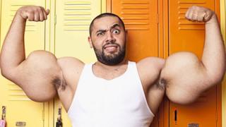 Man with large muscles