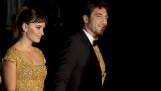 Javier Bardem with his wife Penelope Cruz.