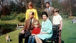 Queen, Duke and family in 1968.