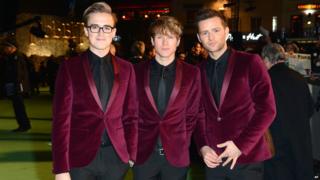 McFly arrive at premiere