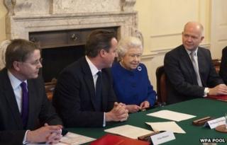 The Queen attended the Cabinet meeting