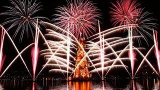 Christmas tree in Rio de Janeiro, Brazil