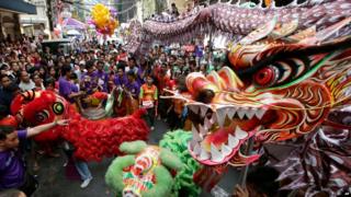 Parade in Manila.