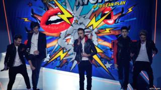 One Direction rocked the Brits with a performance of their comic relief single 'One Way or Another'