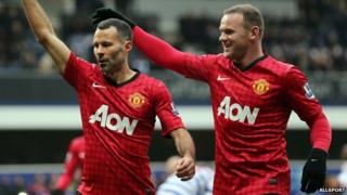 Ryan Giggs and Wayne Rooney