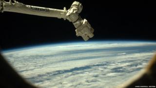 Canadarm2 robotic arm on the International Space Station.