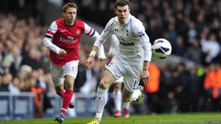 Gareth Bale on pitch
