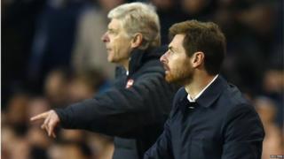 Arsenal boss Arsene Wenger and Spurs boss Andre Villas-Boas